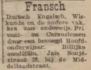 Artikel 'Fransch' uit Rotterdamsch nieuwsblad van 24 sep 1909
