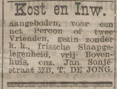 Artikel 'Kost en Inwoning' uit  van  dec 