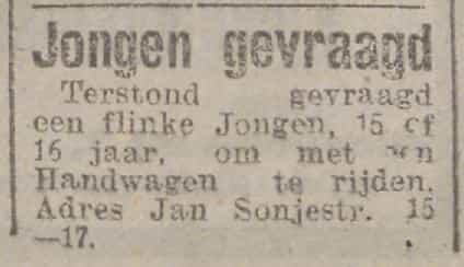 Artikel 'Jongen gevraagd' uit  van  dec 