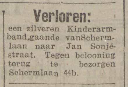 Artikel 'Verloren:' uit  van  dec 