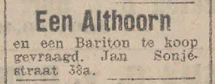 Artikel 'Een Althoorn' uit  van  dec 