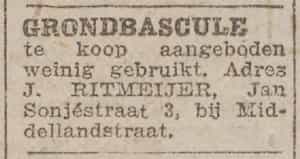 Artikel 'Grondbascule' uit Rotterdamsch nieuwsblad van 24 sep 1909

