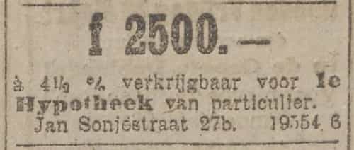 Artikel 'ƒ2500.—' uit Rotterdamsch nieuwsblad van 24 sep 1909
