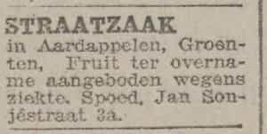 Artikel 'Straatzaak' uit Rotterdamsch nieuwsblad van 24 sep 1909
