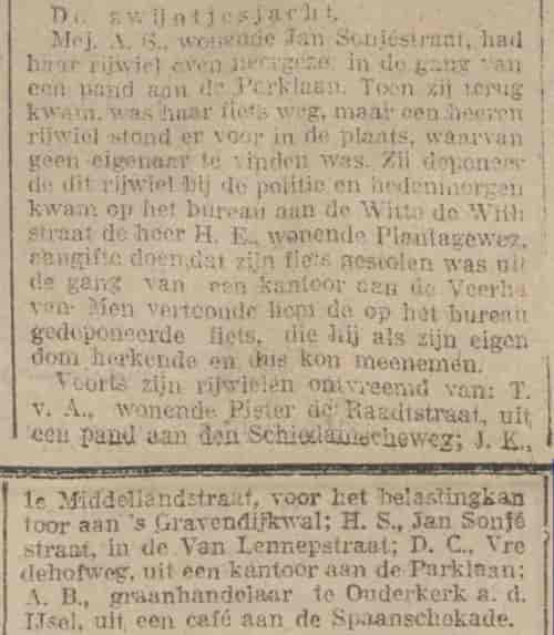 Artikel 'De zwijntjesjacht' uit  van  dec 