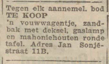Artikel 'Te koop' uit Rotterdamsch nieuwsblad van 24 sep 1909
