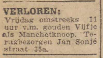 Artikel 'Verloren:' uit  van  dec 