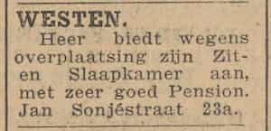 Artikel 'Westen.' uit Rotterdamsch nieuwsblad van 24 sep 1909
