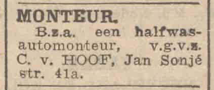 Artikel 'Monteur.' uit  van  dec 