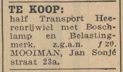 Artikel 'Te koop:' uit  van  dec 