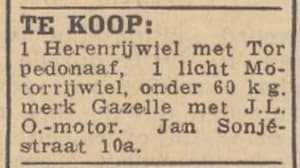 Artikel 'Te koop:' uit Rotterdamsch nieuwsblad van 24 sep 1909
