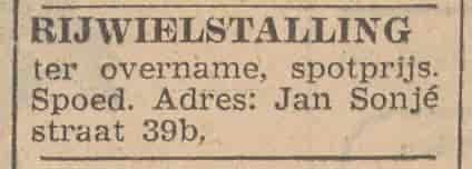 Artikel 'Rijwielstalling' uit  van  dec 