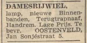 Artikel 'Damesrijwiel,' uit Rotterdamsch nieuwsblad van 24 sep 1909
