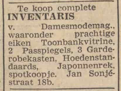 Artikel 'inventaris' uit  van  dec 