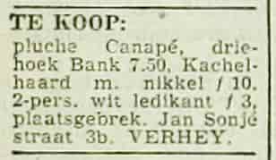 Artikel 'Te koop:' uit  van  dec 
