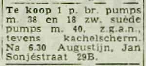 Artikel 'Te koop' uit Rotterdamsch nieuwsblad van 24 sep 1909
