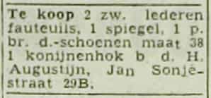 Artikel 'Te koop' uit Rotterdamsch nieuwsblad van 24 sep 1909
