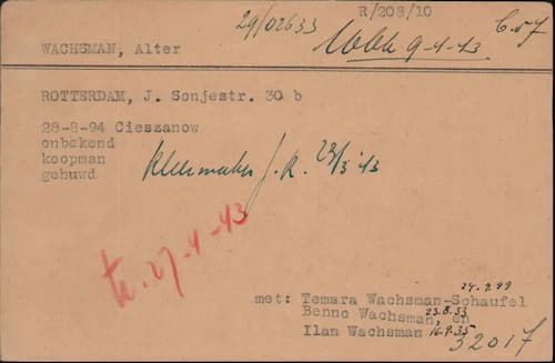 Artikel 'Wachsman, Alter' uit  van  dec 
