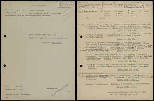 Artikel 'Abnahmeverzeichnis.' uit  van  dec 
