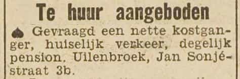 Artikel 'Te huur aangeboden' uit Rotterdamsch nieuwsblad van 24 sep 1909
