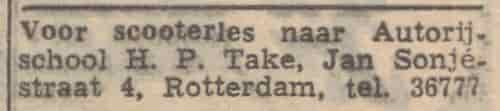 Artikel 'Voor scooterles' uit  van  dec 