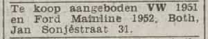 Artikel 'VolksWagen' uit Rotterdamsch nieuwsblad van 24 sep 1909
