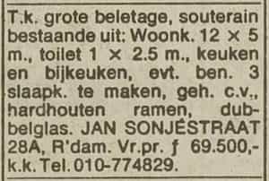 Artikel 'grote beletage,' uit Rotterdamsch nieuwsblad van 24 sep 1909
